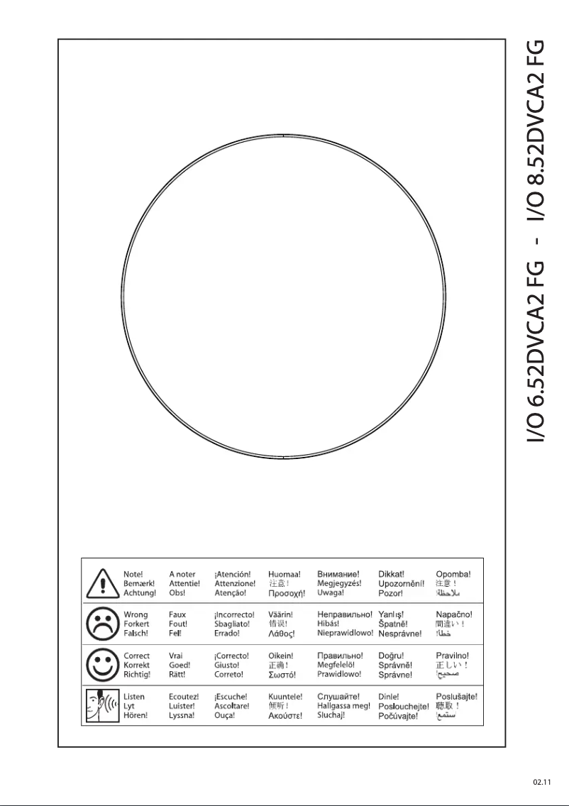 Página 1 del manual Manual de usuario Jamo I/O 6.52DVCA2 FG