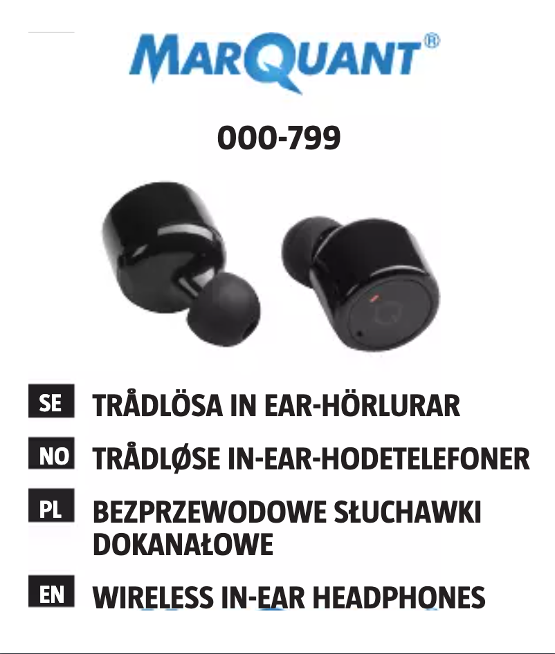 Página 1 del manual Manual de usuario Marquant 000-799