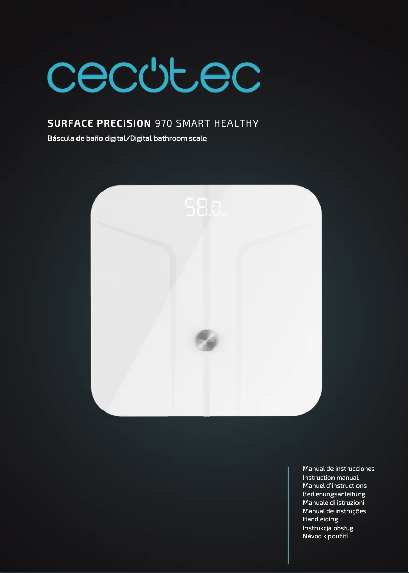 Image de la première page du manuel de l'appareil Surface Precision 970 Smart Healthy