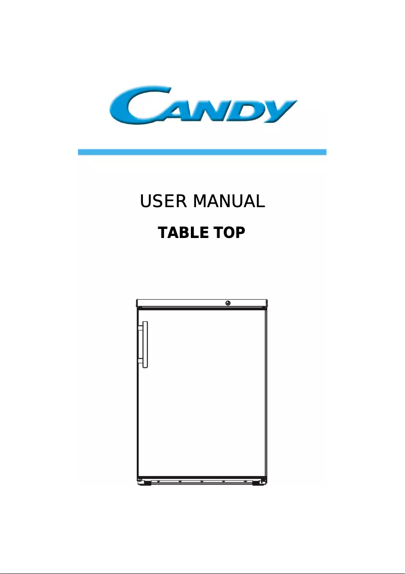Page n°1 - Manuel utilisateur Candy CKTUS 604W