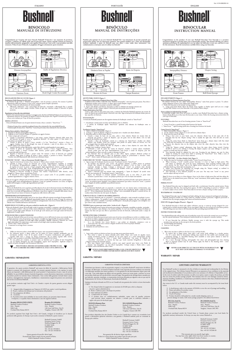 Image de la première page du manuel de l'appareil H2O 10x25