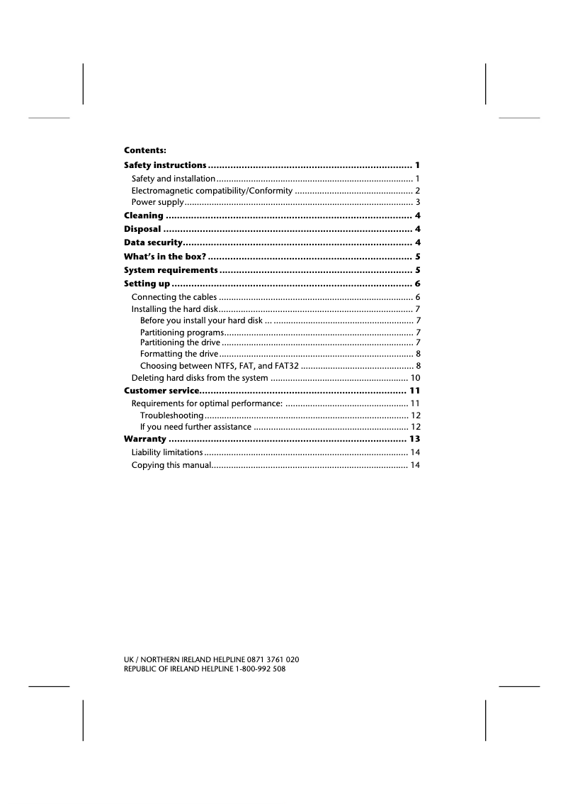 Image de la première page du manuel de l'appareil P83710 (MD 90101)