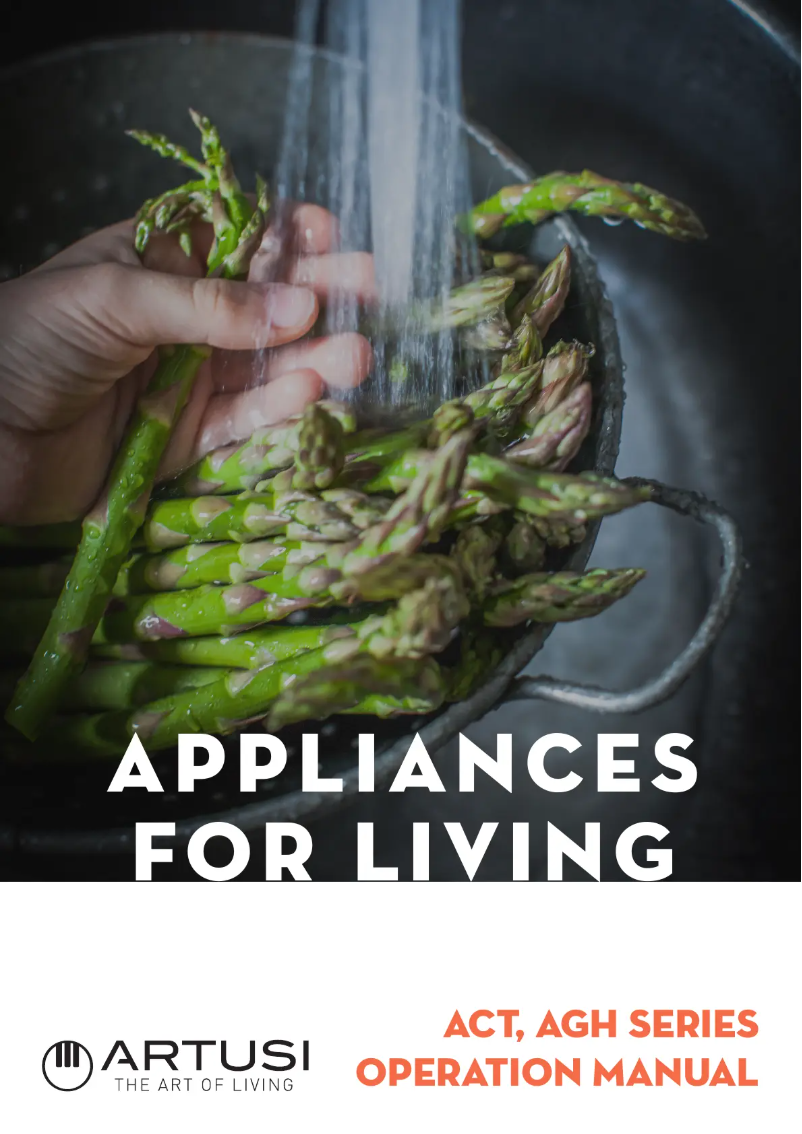 Image de la première page du manuel de l'appareil AGH65X