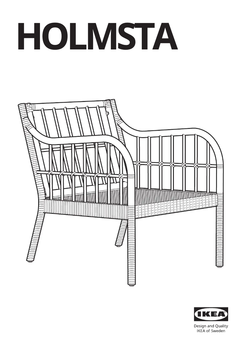 Page 1 de la notice Manuel utilisateur Ikea HOLMSTA 905.085.51
