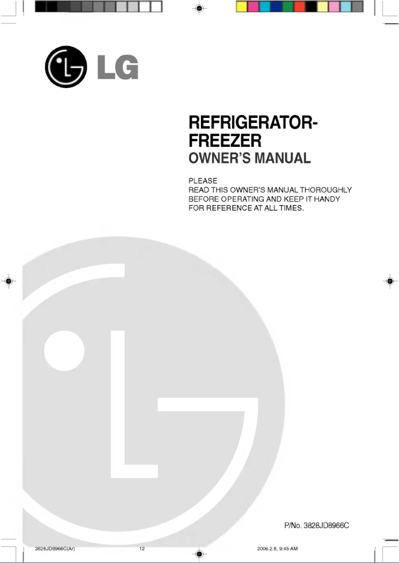 Page n°1 - Manuel utilisateur LG GR-B562QV