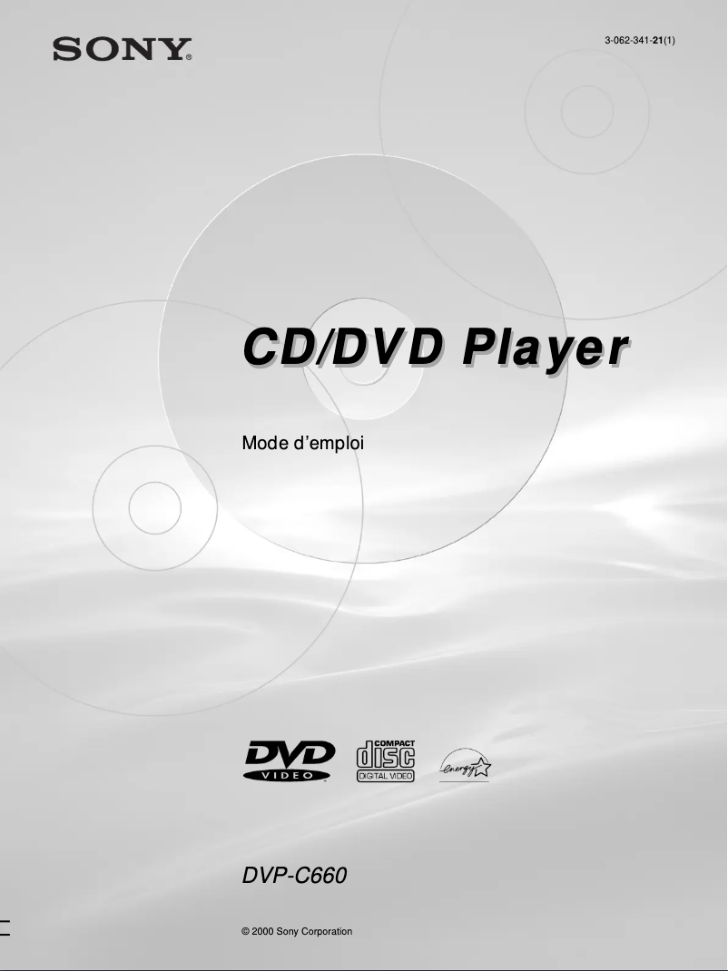 Page n°1 - Manuel utilisateur Sony DVP-C660