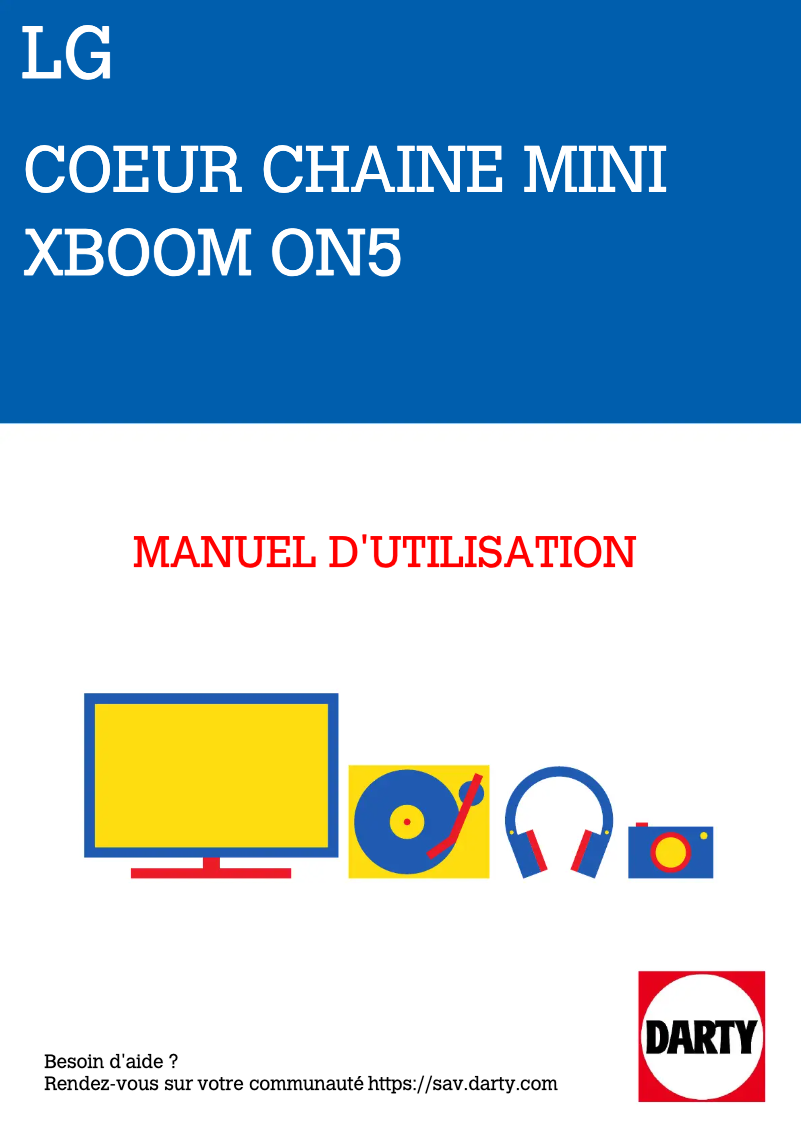Page 1 de la notice Manuel utilisateur LG ON5