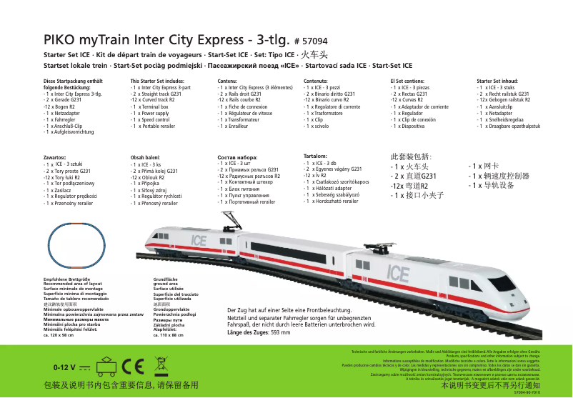 Página 1 del manual Manual de usuario Piko 57094