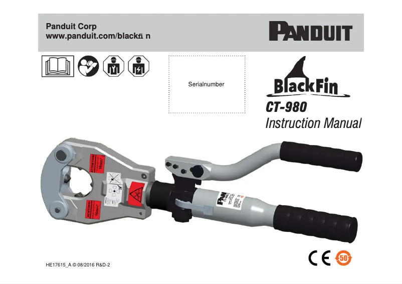 Page 1 de la notice Manuel utilisateur Panduit CT-980