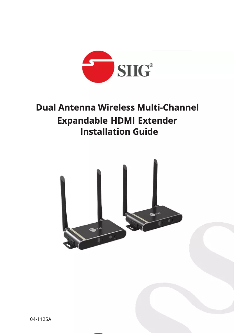 Page n°1 - Manuel utilisateur Siig CE-H23711-S1