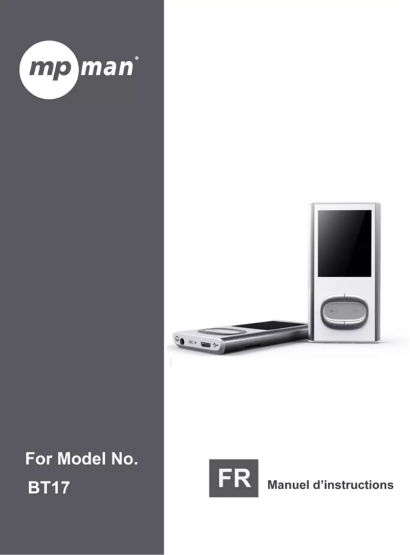 Página 1 del manual Manual de usuario Mpman BT17