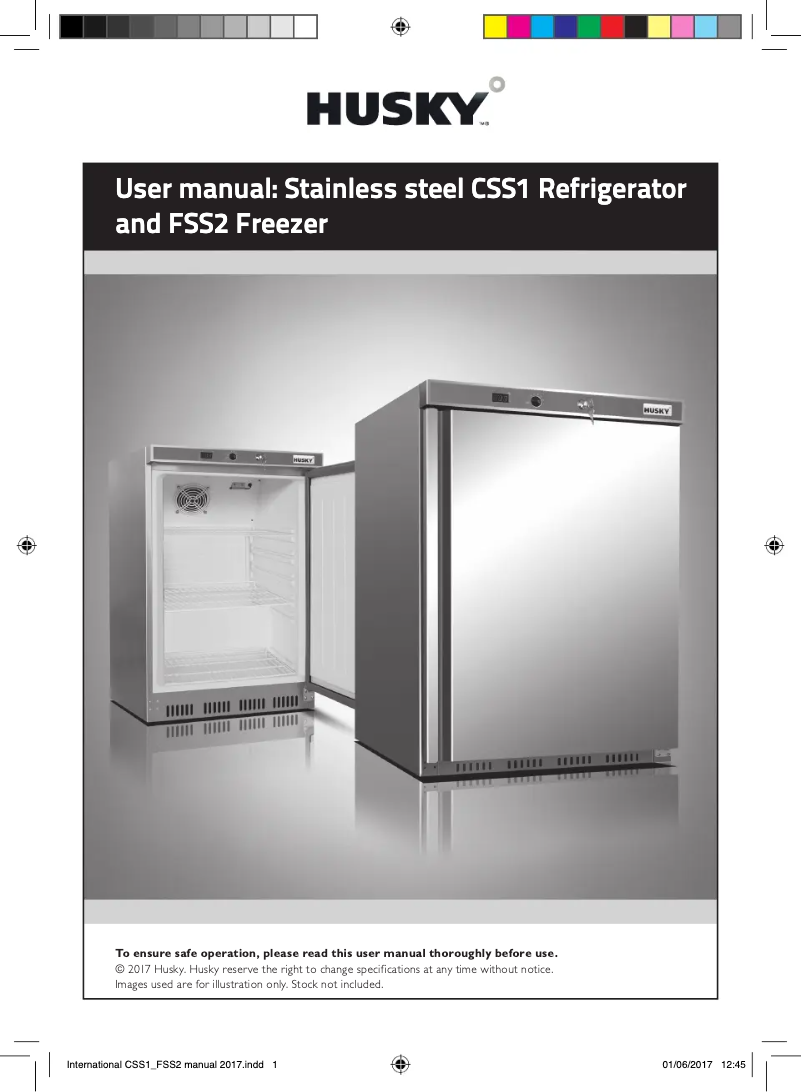 Page 1 de la notice Manuel utilisateur Husky CSS1H-SD-HT