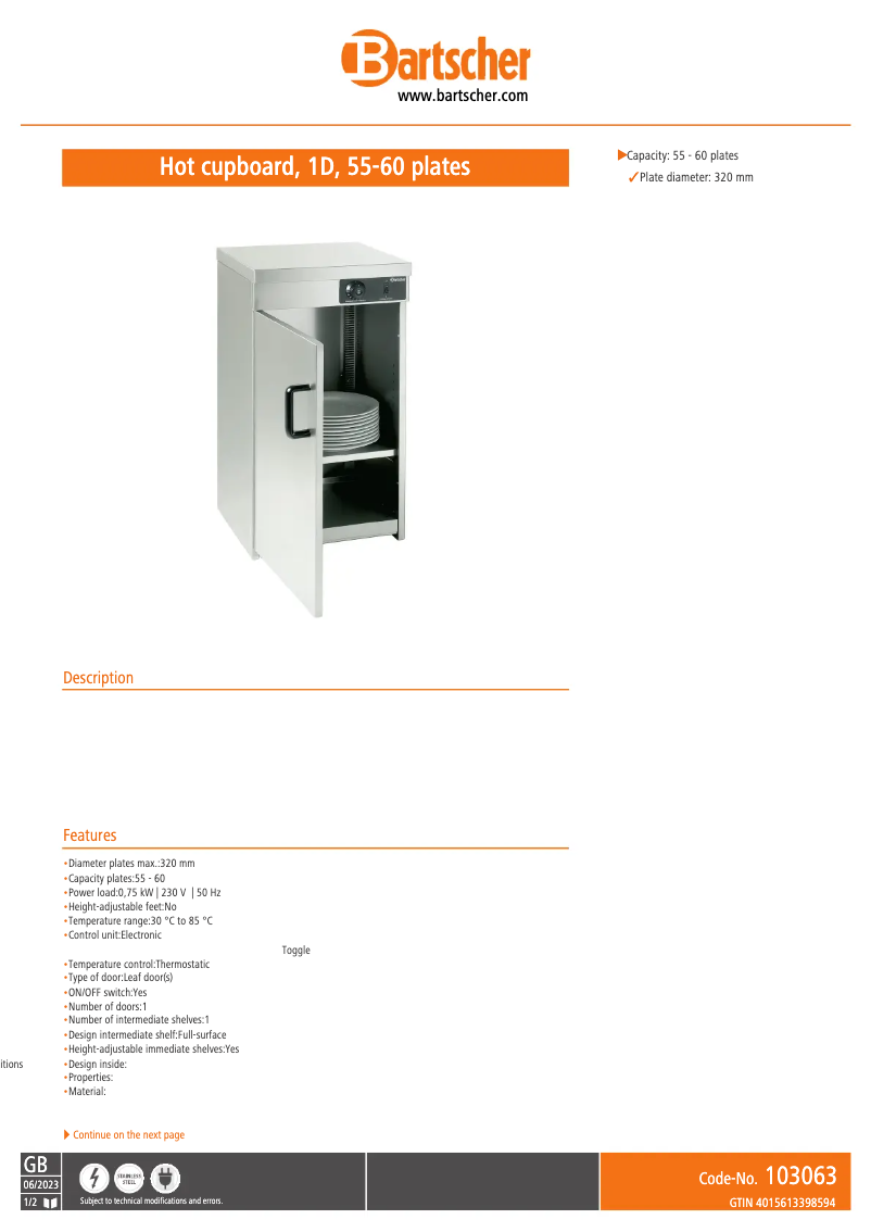 Image de la première page du manuel de l'appareil 103063