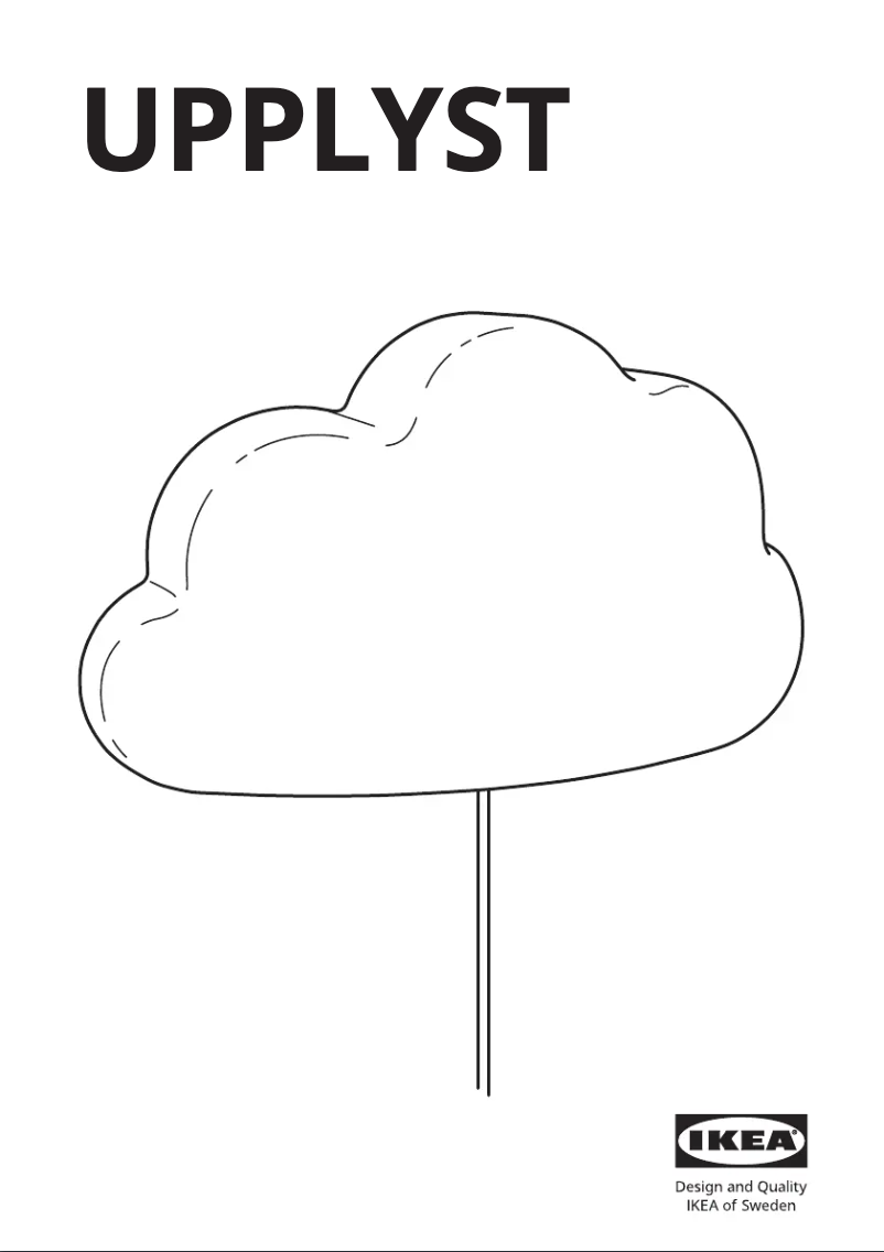 Page 1 de la notice Manuel utilisateur Ikea UPPLYST 605.368.38