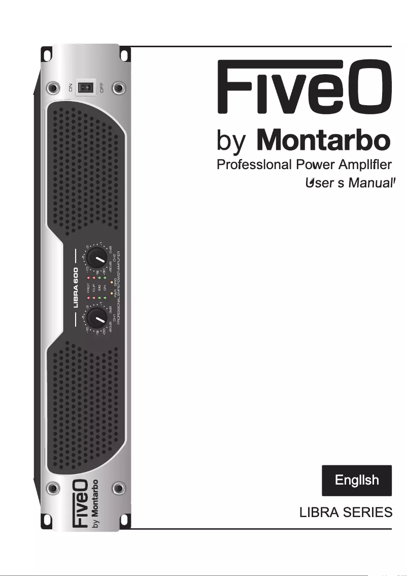 Page n°1 - Manuel utilisateur FiveO LIBRA 2000