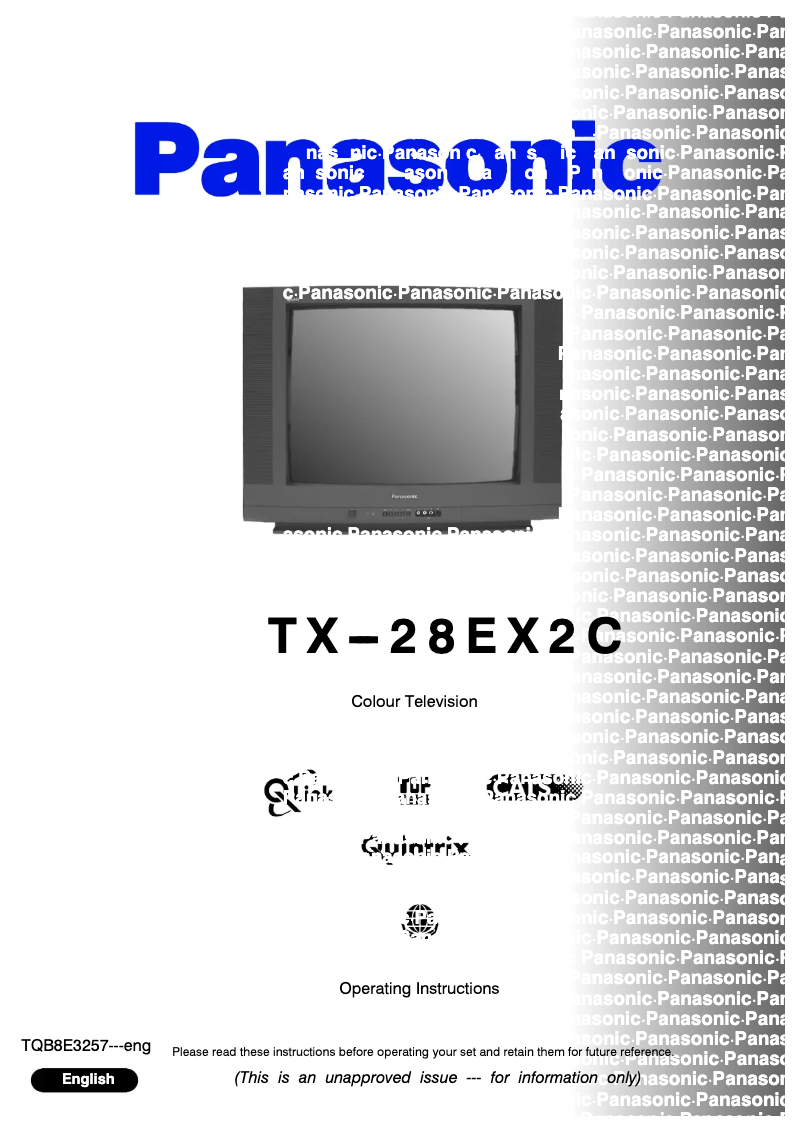 Página 1 del manual Manual de usuario Panasonic TX-28EX2C