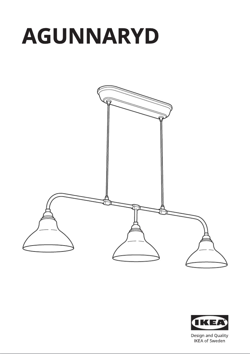 Page 1 de la notice Manuel utilisateur Ikea AGUNNARYD 903.647.79