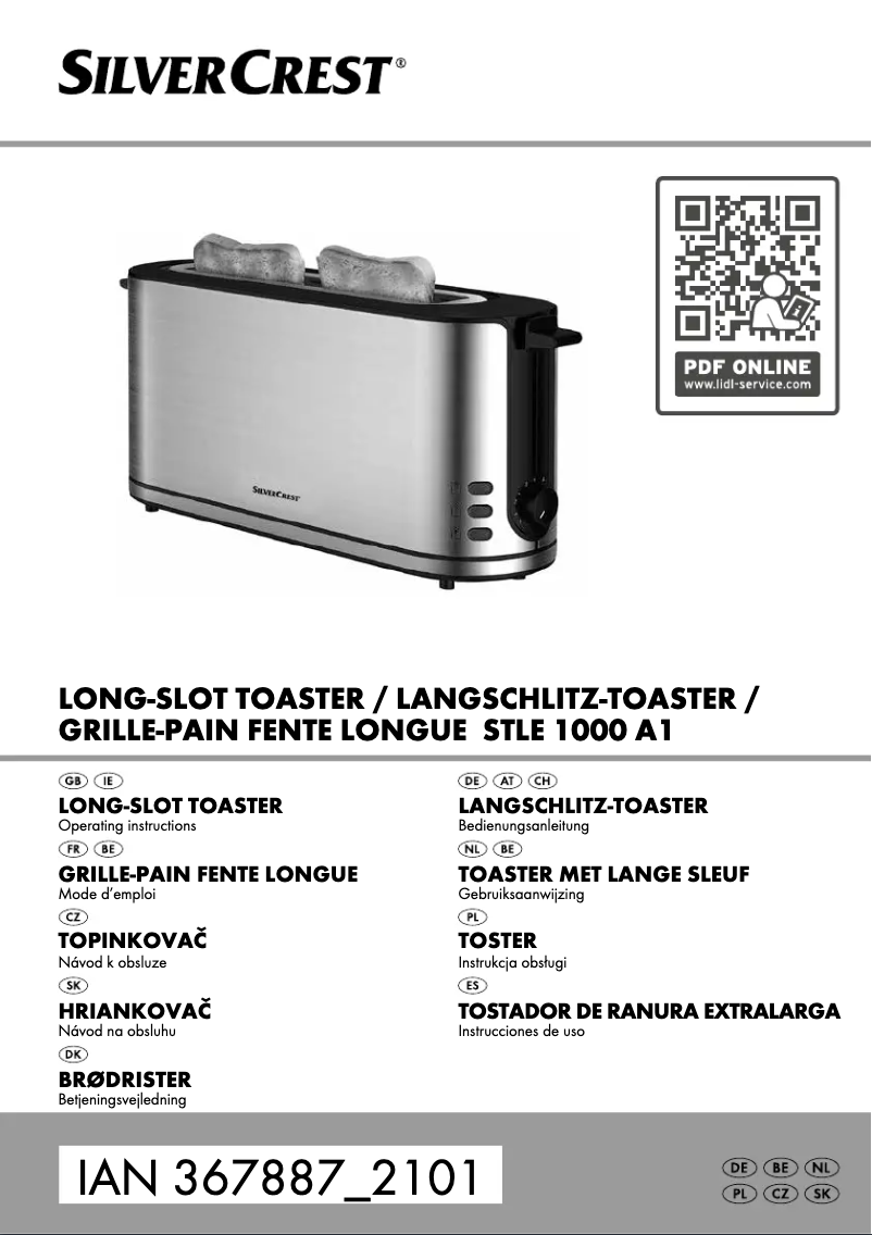 Image de la première page du manuel de l'appareil STLE 1000 A1