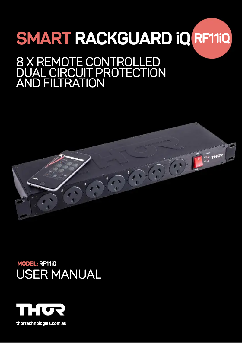 Imagen de la primera página del manual del dispositivo RF11IQ
