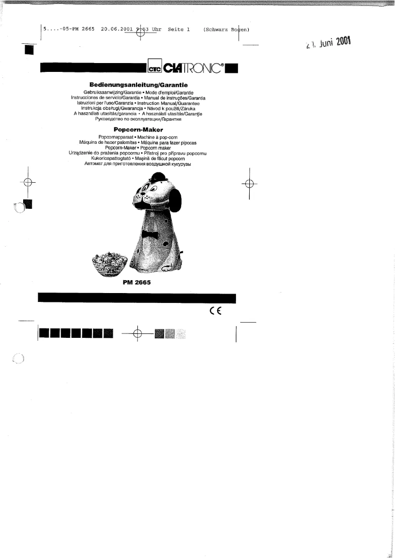 Image de la première page du manuel de l'appareil PM 2665