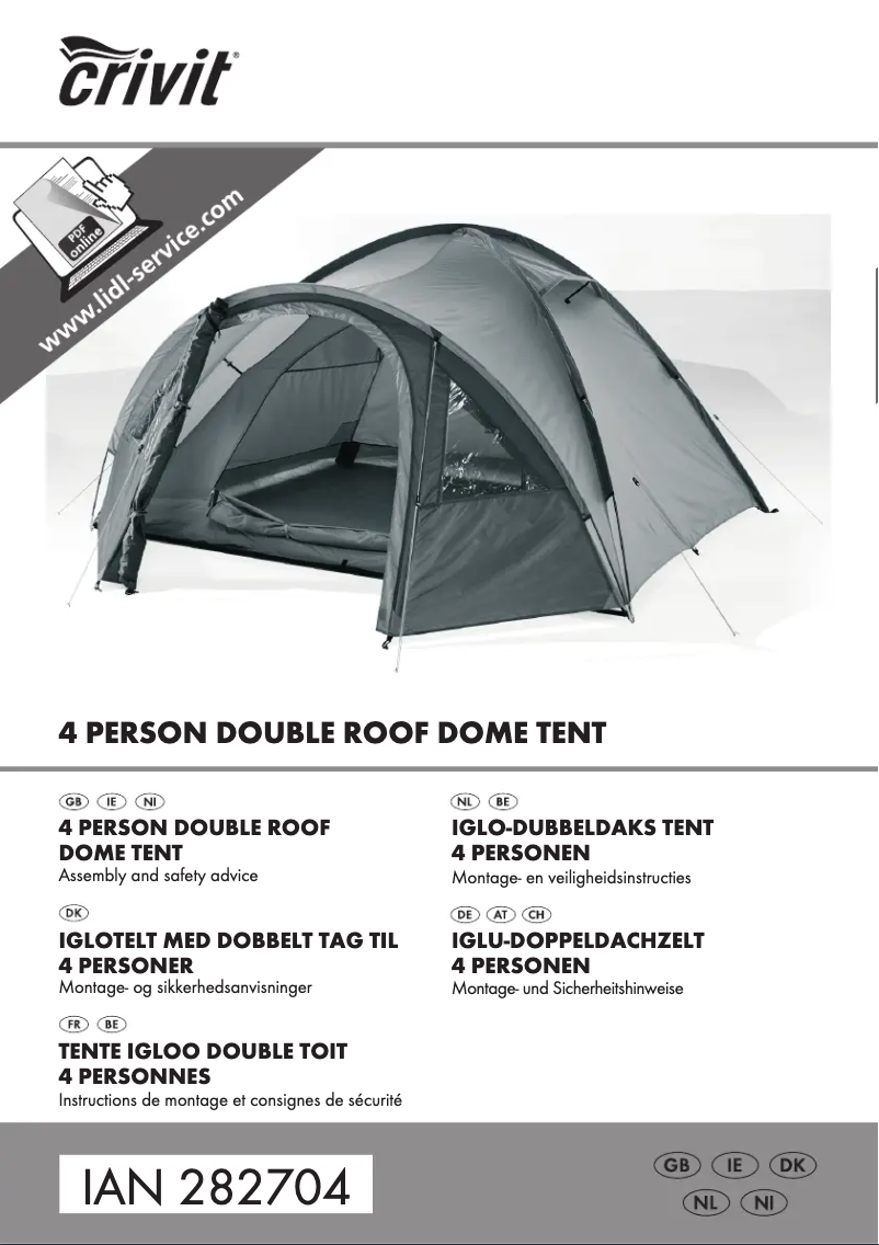 Image de la première page du manuel de l'appareil HG02004A