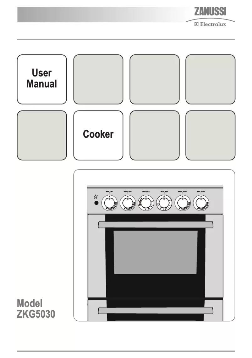 Página 1 del manual Manual de usuario Zanussi-Electrolux ZKG5030XN1
