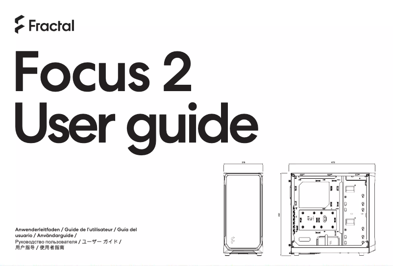 Página 1 del manual Manual de usuario Fractal Design Focus 2
