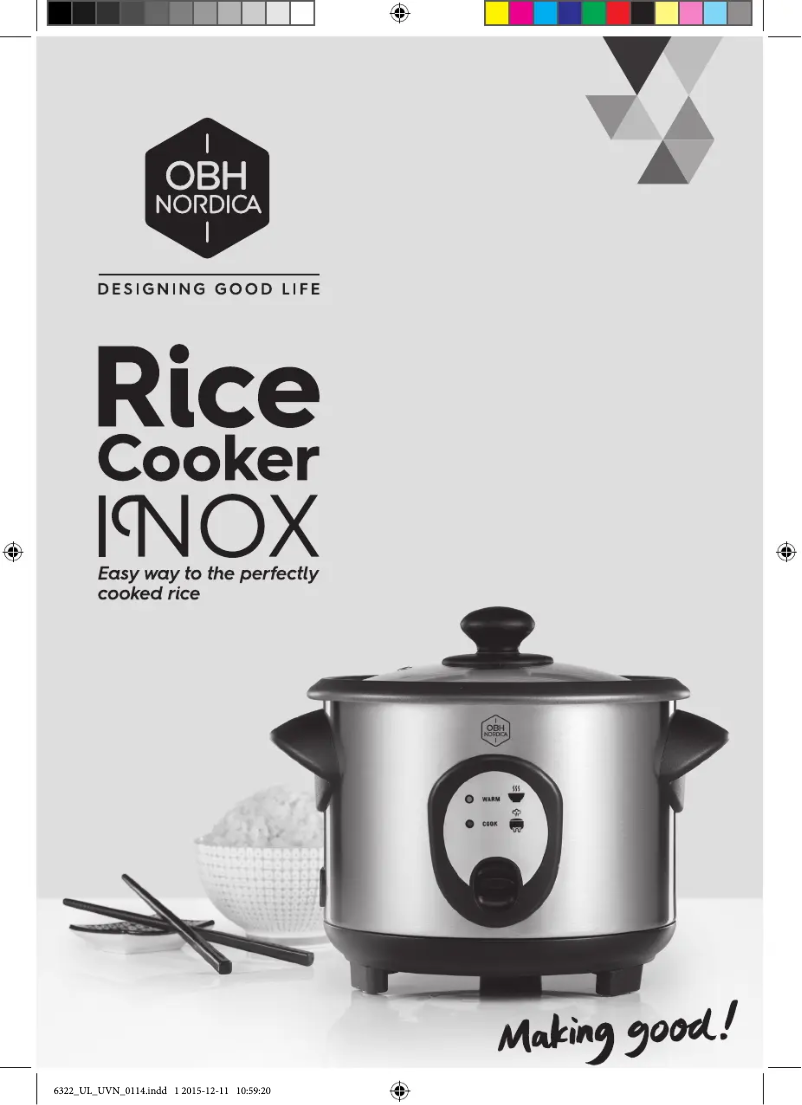 Image de la première page du manuel de l'appareil Inox 6322