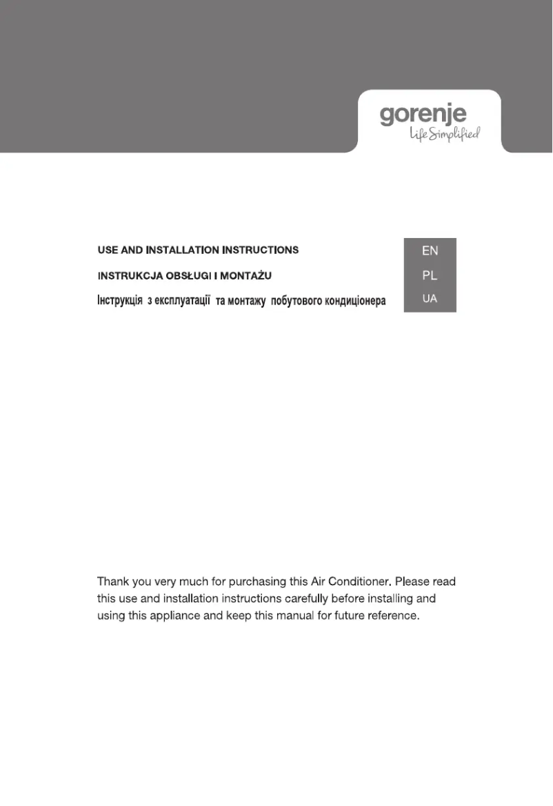 Page 1 de la notice Guide d'installation Gorenje REA70IN KC