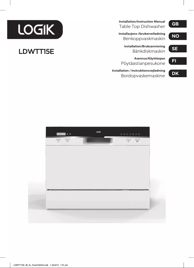 Página 1 del manual Manual de usuario Logik LDWTT15E