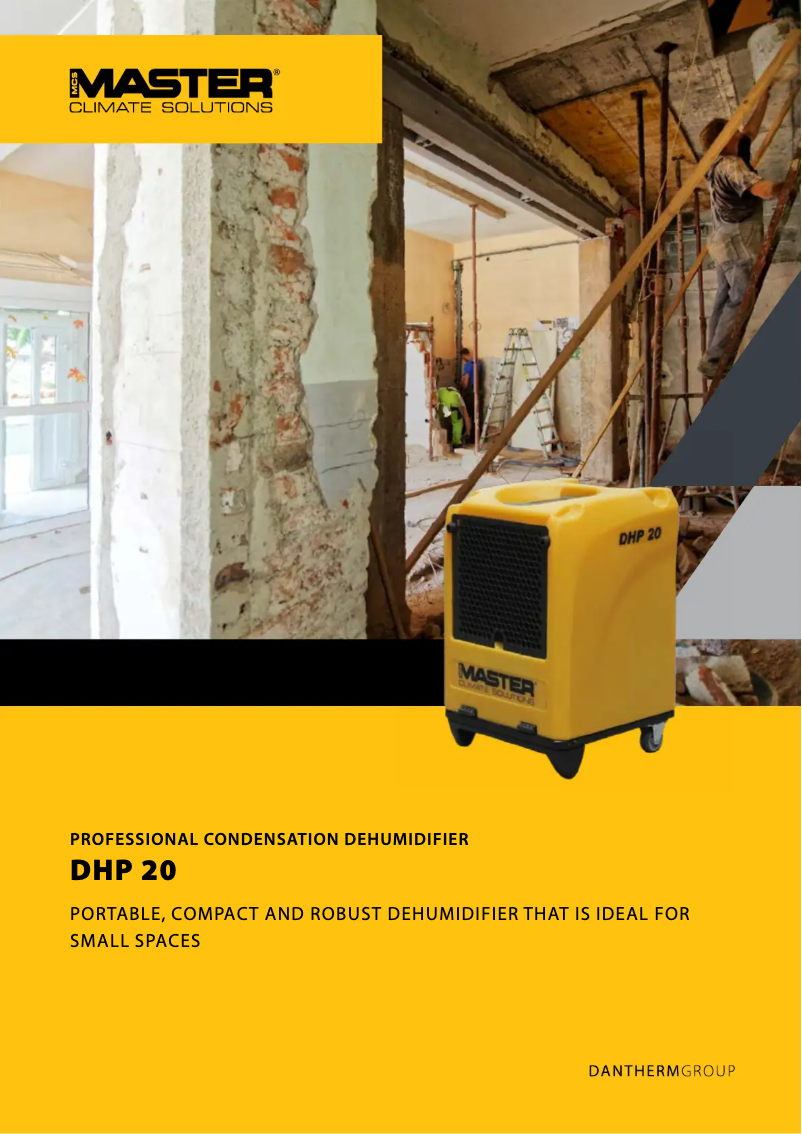 Página 1 del manual Folleto Master DHP 20