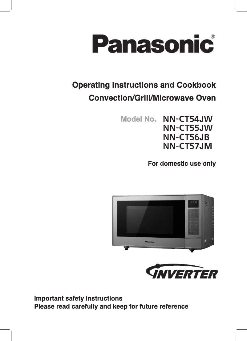 Página 1 del manual Manual de usuario Panasonic NN-CT57JM