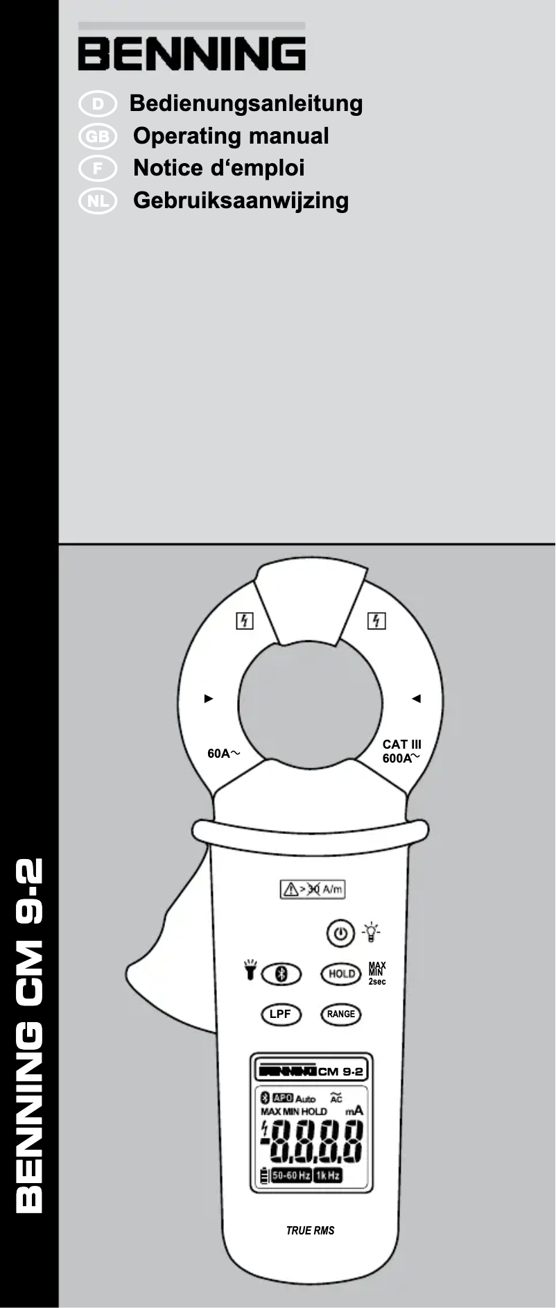 Image de la première page du manuel de l'appareil CM 9-2