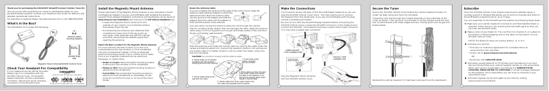 Page 1 de la notice Manuel utilisateur Sirius SXV200V1