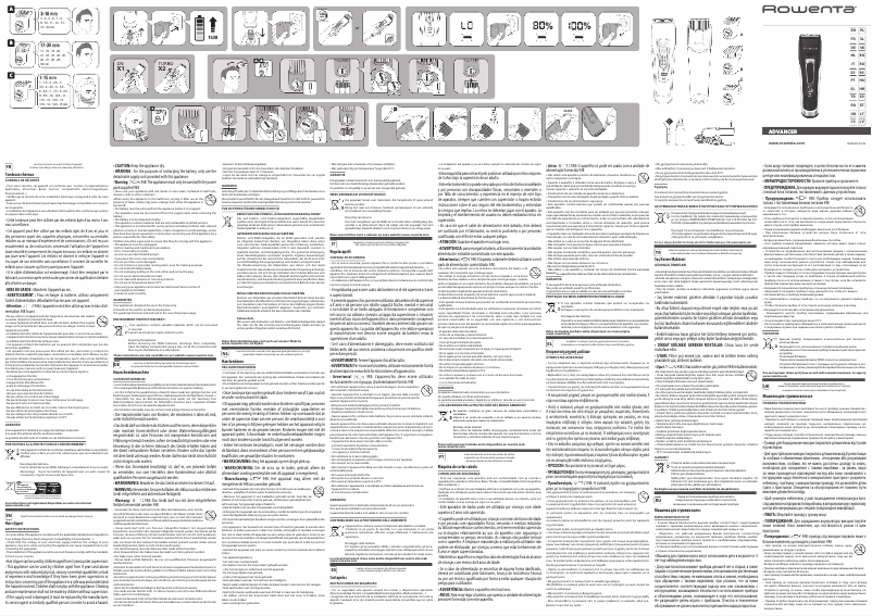 Page n°1 - Manuel utilisateur Rowenta Advancer TN5241