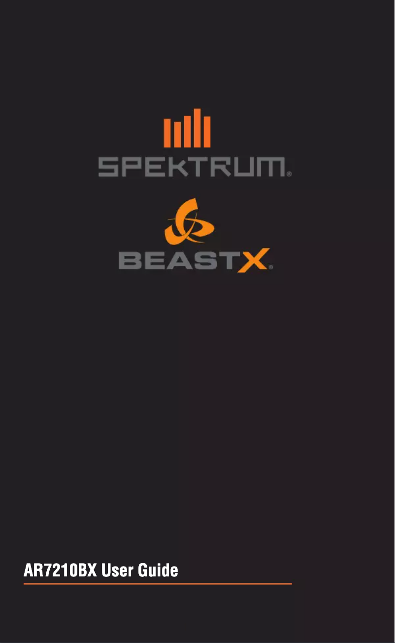 Page n°1 - Manuel utilisateur Spektrum SPMAR7210BX DSMX Flybarless Control System
