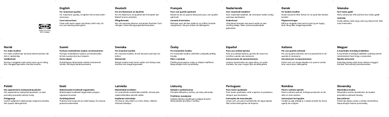 Page 1 de la notice Manuel utilisateur Ikea TOBIAS 603.496.72