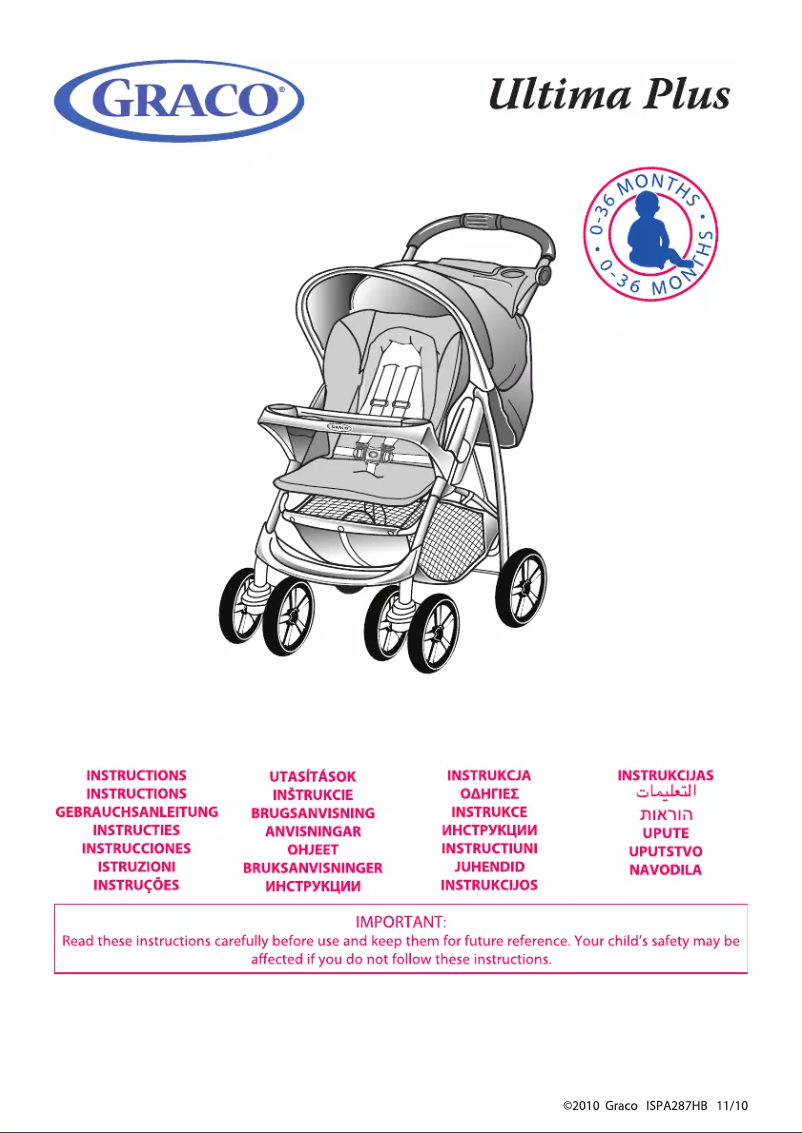 Page n°1 - Manuel utilisateur Graco Ultima+ TS