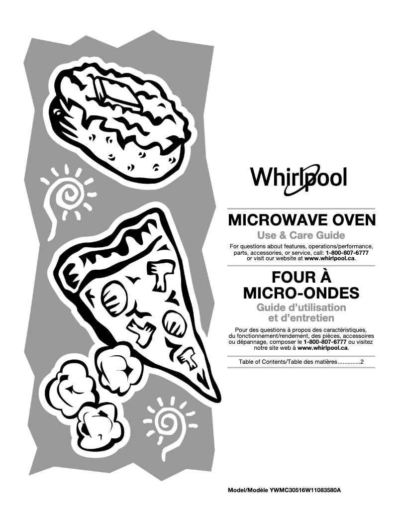 Page 1 of the manual User Manual Whirlpool YWMC30516HW
