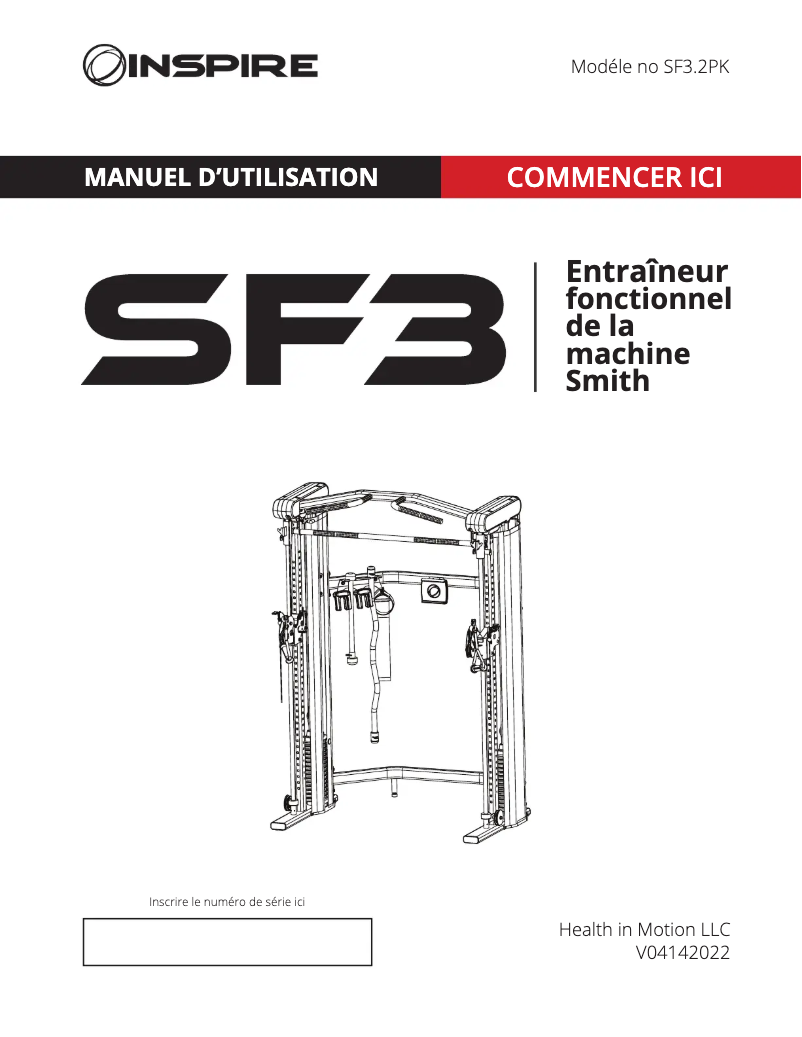 Página 1 del manual Manual de usuario Inspire SF3