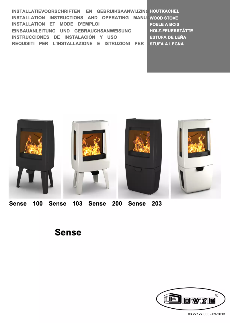 Page n°1 - Manuel utilisateur Dovre Sense 200