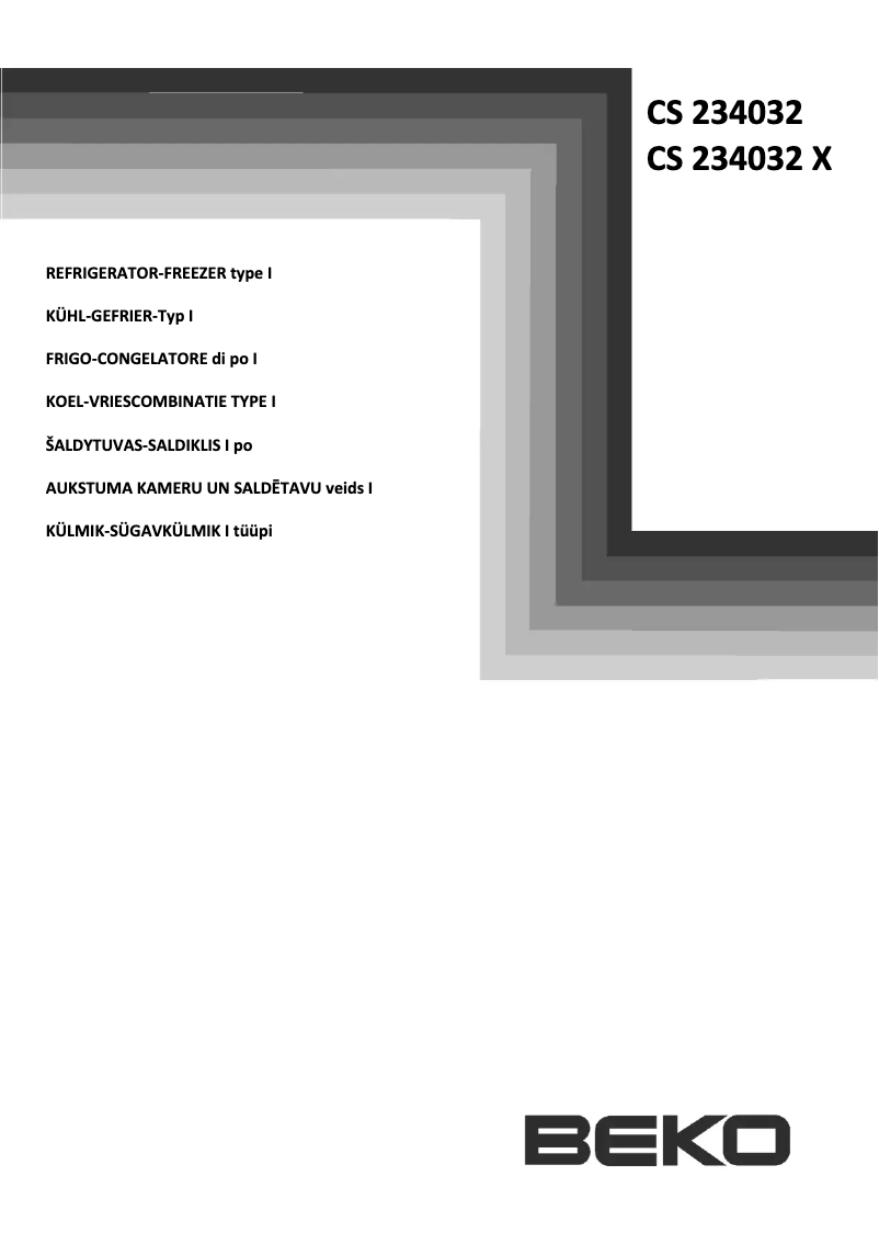 Image de la première page du manuel de l'appareil CS234032X