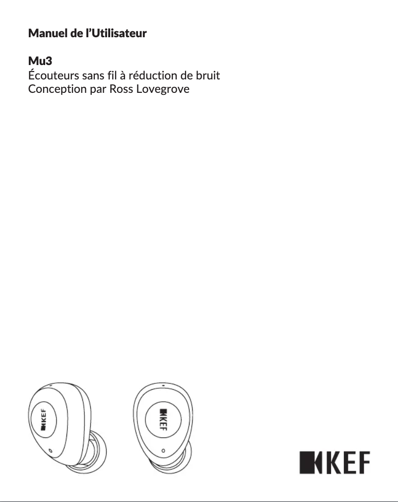 Page 1 de la notice Manuel utilisateur KEF Mu3