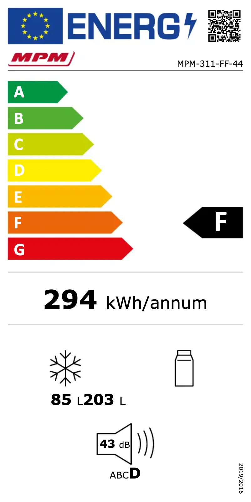 Image de la première page du manuel de l'appareil MPM-311-FF-44