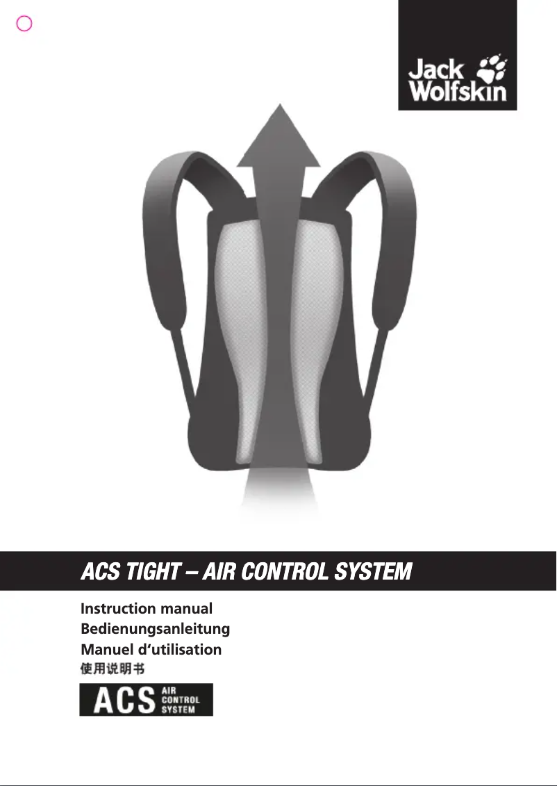 Page 1 de la notice Manuel utilisateur Jack Wolfskin Velocity 12