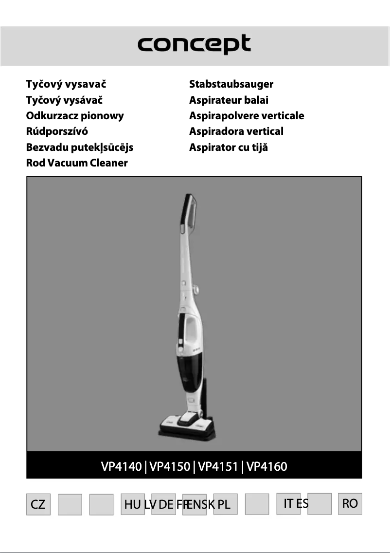 Image de la première page du manuel de l'appareil VP4140