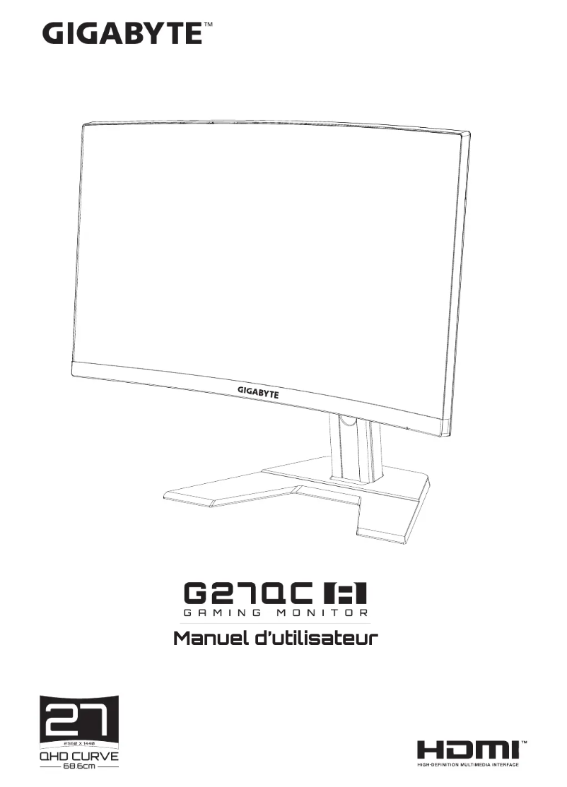 Page n°1 - Manuel utilisateur Gigabyte G27QC A
