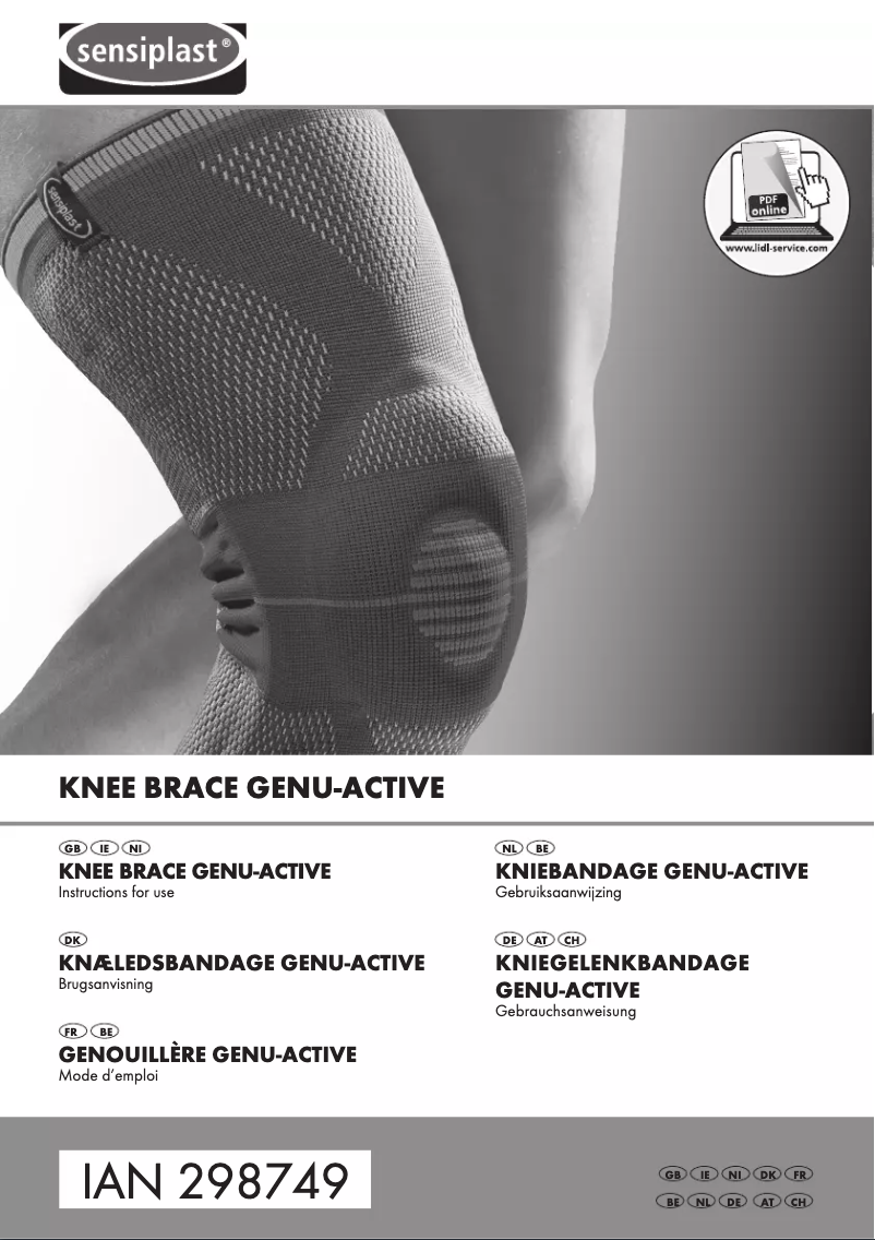 Page n°1 - Manuel utilisateur Sensiplast IAN 298749