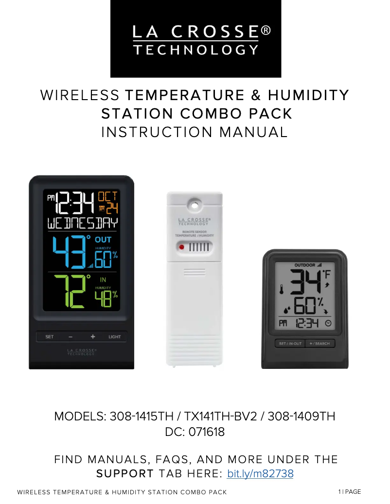 Image de la première page du manuel de l'appareil M82738