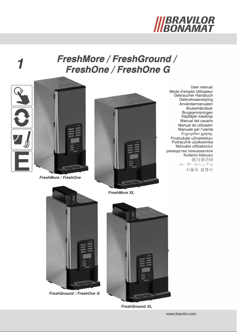 Page n°1 - Manuel utilisateur Bravilor Bonamat FreshMore XL 510